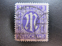 Bizone Nr. 10Fy, 1945, Gestempelt, BPP Geprüft, Mi 25€  *DEK139* - Oblitérés