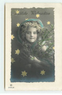 Enfant - Grete Reinwald Tenant Une Branche De Sapin - Fröhliche Weihnachten - Retratos
