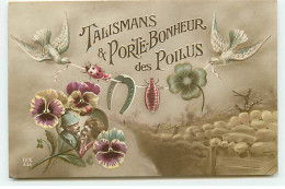 Fantaisie - Talismans & Porte-Bonheur Des Poilus - Coccinelle, Fer à Cheval, Trèfle .... - Humoristiques