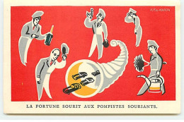 Publicité - P. Fix-Masseau - La Fortune Sourit Aux Pompistes Souriants - Werbepostkarten