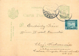 Romania Postal Card 1931 Cluj Aiud - Romania