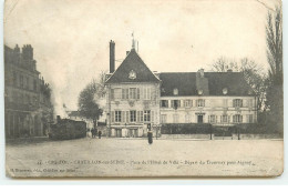 CHATILLON-SUR-SEINE - Place De L'Hôtel De Vile - Départ Du Tramway Pour Aignay - Chatillon Sur Seine