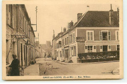 GREZ-SUR-LOING - Rue Wilson - Hôtel, Café H.Clergue - Autres & Non Classés