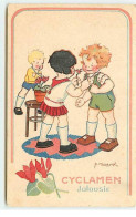 Carte Publicitaire - M. Vanaseck - Cyclamen - Jalousie - Chaussures Raoul - Werbepostkarten