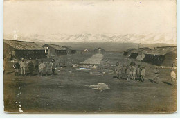 Carte Photo - NEGOTIN - Quartier Général 57ème Division - Militaires Dans Un Camp - Serbie