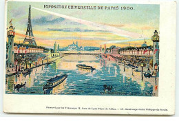 PARIS - Exposition Universelle De Paris 1900 - Illuminations Sur La Seine - Exposiciones