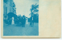 Carte Photo à Localiser - Une Famille Autour D'un Attelage Tiré Par Des ânes - Marion Paris - Ane - Zu Identifizieren