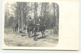 Carte Photo - Chasse - Cavaliers - Caza