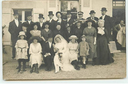 Carte Photo à Localiser - Photo De Famille Un Jour De Noces - Mariage - To Identify