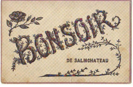 Belgique - Bonsoir De SALMCHATEAU - Carte Avec Des Paillettes - Sonstige & Ohne Zuordnung