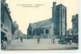 AULT-ONIVAL - L'Eglise Et L'Avenue De La Gare - Ault