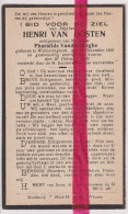 Devotie Doodsprentje Overlijden - Henri Van Oosten Echtg Pharailde Vandenberghe - Wulveringem 1868 - Veurne 1932 - Décès