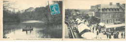 PLOUBALAY - Etang De La Crochais, Bordé De Collines Ravissantes - La Place, Prise Un Jour De Foire - Carte Double - Autres & Non Classés