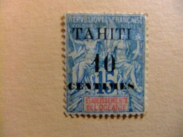 55 TAHITI 1903 / COLONIA FRANCESA ( Sello De OCEANIA  1892 Sobrecargado TAHITI ) / YVERT 31 MH - Ungebraucht