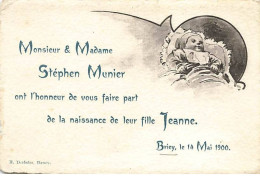 BRIEY - Monsieur Et Madame Stéphen Munier Ont L'honneur De Vous Faire Part De La Naissance De Leur Fille Jeanne - Briey