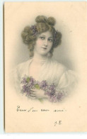 M.M. Vienne N°322 - Wichera - Jeune Femme Avec Des Fleurs - Frauen