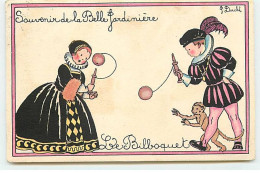 Illustrateur - P. Duché - Souvenir De La Belle Jardinière - Le Bilboquet - Singe - Advertising