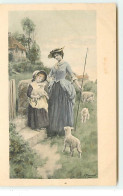 M.M. Vienne N°295 - Tarrant - Jeune Femme Et Fillette Gardant Des Moutons - Vrouwen