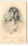 M.M. Vienne N°322 - Wichera - Jeune Femme Avec Des Fleurs Dans Les Cheveux - Mujeres