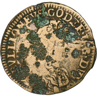 Duché De Bouillon, Godefroy-Maurice, Double De Franc-c, 1683, Cuivre, B - Otros & Sin Clasificación