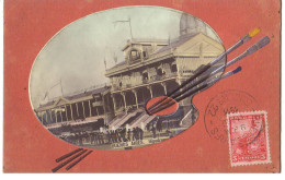 Argentine - BUENOS AIRES - Hippodrome - Carte Gaufrée, Pinceaux Et Palette De Peintre - Argentinien