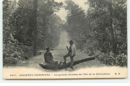ANDRESY-DENOUVAL - La Grande Avenue De L'Ile De La Dérivation - Andresy