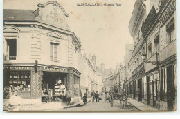 SAINT-CALAIS - Grande Rue - Papeterie Mercerie Tabareau Et Une Pharmacie - Saint Calais