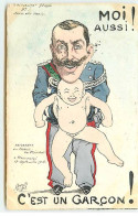 Satirique - Orens - Moi Aussi, C'est Un Garçon ! Victor Emmanuel III - Naissance Du Prince Du Piémont - Satirische