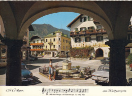 St.Gilgen Am Wolfgangsee, Salzburg, Markt Mit Mozartbrunnen Ngl #G5315 - Sonstige & Ohne Zuordnung