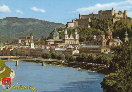 Salzburg, Altstadt Mit Salzach Und Hohensalzburg Ngl #E4423 - Sonstige & Ohne Zuordnung