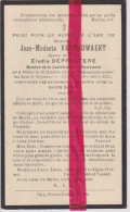 Devotie Doodsprentje Overlijden - Jean Vanhauwaert ép. Elodie Depraetere - Vichte 1858 - 1933 - Obituary Notices