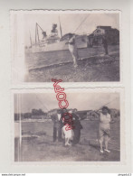 Fixe Port De Bouc 1933 Bateau Paquebot , Partie De Pêche - Barcos