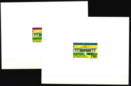 Zentralafr. Republik 796-797 Postfrisch Als Epreuve De Luxe/ EdL #NF430 - Repubblica Centroafricana