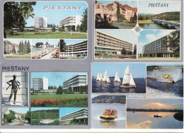 Slovakia, 4 X Piešťany,, Kupelný Dom Balnea Grand A Splendid, Irma, Thermia, Used - Slovacchia