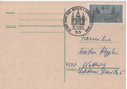 Germany Deutschland 1975 1000 Jahre Mainzer Dom, Mainz, Canceled In Bonn - Postkarten - Gebraucht