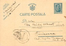 Romania Postal Card Royalty Franking Stamps Zalau - Rumania