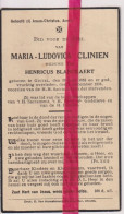Devotie Doodsprentje Overlijden - Maria Clinien Wed Henricus Blanckaert - Gistel 1853 - 1933 - Todesanzeige