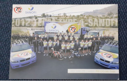 Equipe Sanofi 2012 - Cyclisme