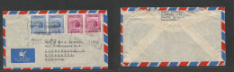VENEZUELA. C. 1950s (30 Sept) Puerto De La Cruz - Denmark, Cph. Air Multifkd Env, Tied Box Ds. Fine Town Overseas Mail U - Venezuela