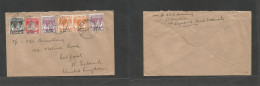 STRAITS SETTLEMENTS SINGAPORE. 1947 (29 March) BMA. Sing - Belfast, Northern Ireland. Multifkd Env, Tied Cds. Colorful U - Singapour (1959-...)