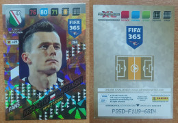 AC - 284 KRZYSZTOF MACZYNSKI  LEGIA WARSZAWA  FANS IMPACT SIGNING  PANINI FIFA 365 2018 ADRENALYN TRADING CARD - Tarjetas