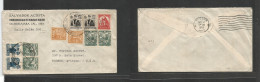 Mexico - XX. 1950 (10 Apr) Guadalajara, Jal - USA, Tucson, Ariz (12 Apr) Multifkd Envelope. VF Multicolor Same Issue Com - Mexiko