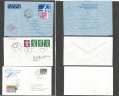 Great Britain - XX. 1975-8. Paquebot Mail. Spain, Pasajes Ancho, Guipuzcoa - England, Salisbury. 6p Air Lettersheet Stat - ...-1840 Préphilatélie