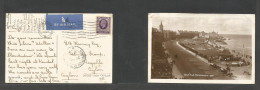 Great Britain - XX. 1937 (8 May) Lancaster - Ceylon, Kegalle, Indian Ocean (20 May) 3d Lilac Fkd Air Ppc, With Arrival C - ...-1840 Precursori