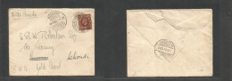 Great Britain - XX. 1935 (19 Oct) Weybridge - Sekonch, Gold Coast (8 Nov) 1 1/2d Brown Fkd Env, Tied Cds. Arrival Alongs - ...-1840 Prephilately