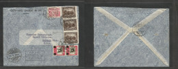 COLOMBIA. 1939 (25 May) Pasto - USA, Detroit, Mich. Air Multifkd Env Via Cali (27 May) VF. - Colombia