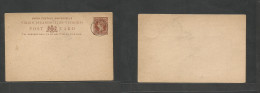 BC - Virgin Islands. 1890 (Sept 5) Tortola QV. 1 1/2d Brown Stat Card. Pre-cancelled (specimen Type) Fine. - Altri & Non Classificati