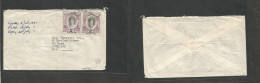 BC - Tonga. 1951 (6 July) GPO - New Zealand, Auckland (19 July) 4d Rate Multifkd Env, Tied Cds. Fine Used. - Other & Unclassified