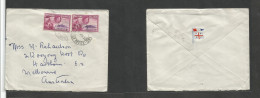 BC - Pitcairn. 1952 (Apr) GPO - Australia, Melbourne. Multifkd Env, At 2d Rate. Fine. - Other & Unclassified