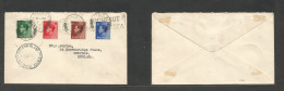 BC - Pitcairn. 1937 (5 March) Paquebot Mail, GPO - England, Croydon (9 April) N2 Postal Agency. GB Multifkd Env, Tied Sl - Otros & Sin Clasificación